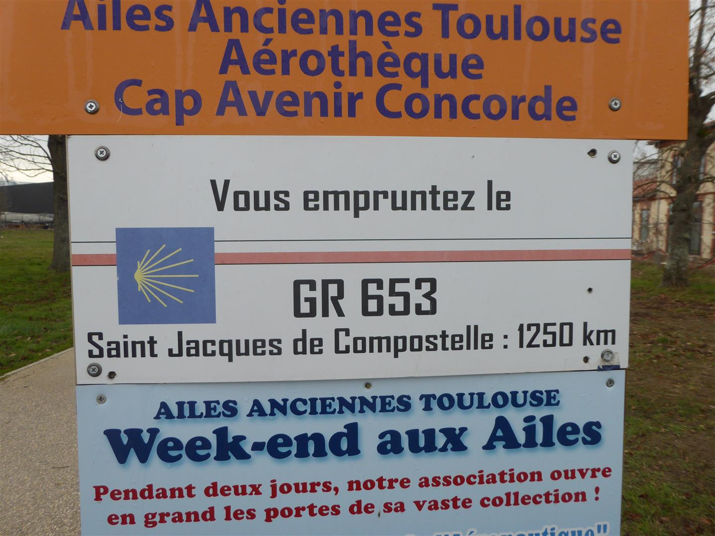 Panneau du GR653